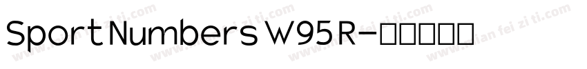 Sport Numbers W95 R字体转换
